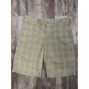 Under Armour Kahaki Golf‎ Shorts Plaid Size 36